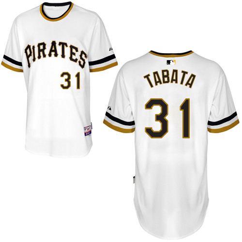 Jose Tabata #31 MLB Jersey-Pittsburgh Pirates Men's Authentic Alternate White Cool Base Baseball Jersey
